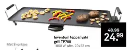 Karwei Inventum teppanyaki grill TP700 aanbieding