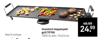 Karwei Inventum teppanyaki grill TP700 aanbieding