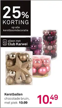 Karwei Kerstboomdecoratie aanbieding