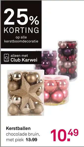 Karwei Kerstboomdecoratie aanbieding