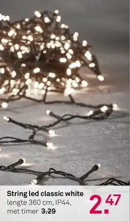Karwei String led classic white aanbieding