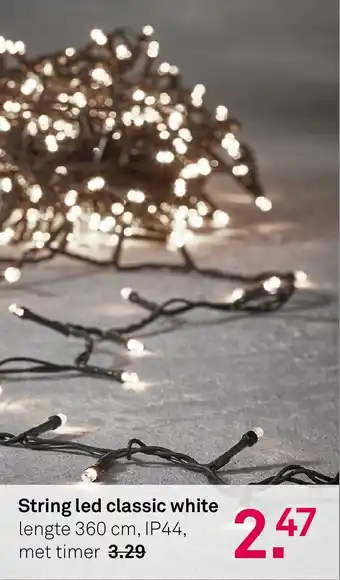 Karwei String led classic white aanbieding