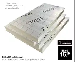 Karwei Idelco PIR isolatieplaat aanbieding