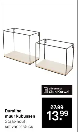 Karwei Duraline muur kubussen aanbieding