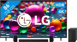 Coolblue LG 86 Smart UA75 4K (2025) + LG DS60TR aanbieding