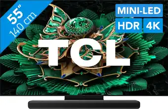 Coolblue TCL 55 QD Mini-led C71K 4K (2025) + TCL S45H 2.0 Soundbar aanbieding