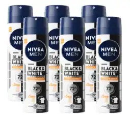 De Online Drogist Nivea Men Black & White Invisible Ultimate Impact Deodorant Spray Voordeelverpakking aanbieding