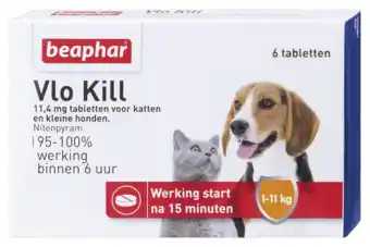 De Online Drogist Beaphar Vlo Kill Katten en Kleine Honden aanbieding