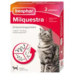 De Online Drogist Beaphar Milquestra Ontwormingsmiddel Katten vanaf 2KG aanbieding