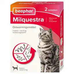 De Online Drogist Beaphar Milquestra Ontwormingsmiddel Katten vanaf 2KG aanbieding