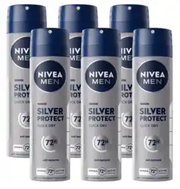 De Online Drogist Nivea Men Silver Protect Anti-transpirant Spray Voordeelverpakking aanbieding