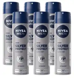 De Online Drogist Nivea Men Silver Protect Anti-transpirant Spray Voordeelverpakking aanbieding