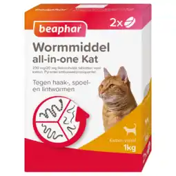 De Online Drogist Beaphar Wormmiddel all-in-one Kat aanbieding