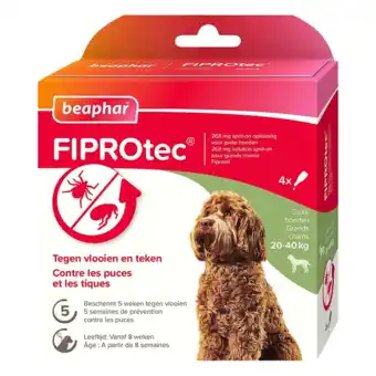 De Online Drogist Beaphar FIPROtec tegen Vlooien en Teken Grote Honden aanbieding
