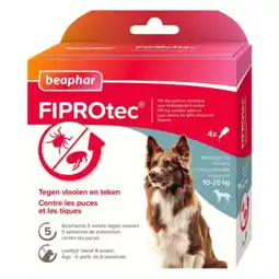 De Online Drogist Beaphar FIPROtec tegen Vlooien en Teken Middelgrote Honden aanbieding