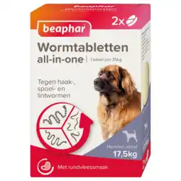 De Online Drogist Beaphar Wormtabletten all-in-one Honden vanaf 17.5KG aanbieding