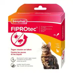 De Online Drogist Beaphar FIPROtec tegen Vlooien en Teken Katten aanbieding