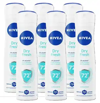 De Online Drogist Nivea Dry Fresh Anti-Transpirant Spray Voordeelverpakking aanbieding