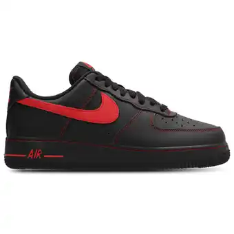 Foot Locker Nike Air Force Sneakers Heren - Zwart - Maat 47.5 - Leer aanbieding