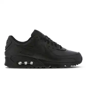 Foot Locker Nike Air Max 90 Sneakers Heren - Zwart - Maat 39 - Leer aanbieding