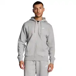 Foot Locker Nike fleece Hoodies Heren - Grijs - Maat S aanbieding