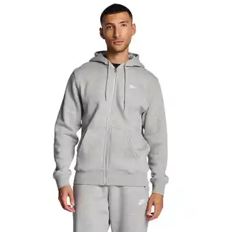 Foot Locker Nike fleece Hoodies Heren - Grijs - Maat S aanbieding