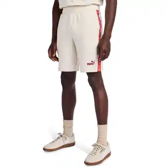Foot Locker Puma Essentials+ Tape Korte Broeken Heren - Wit - Maat S - Katoen French Terry aanbieding