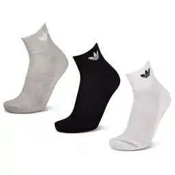 Foot Locker Adidas Ankle 3 Pack Sokken Unisex - Wit - Maat 43-45 - Katoen aanbieding