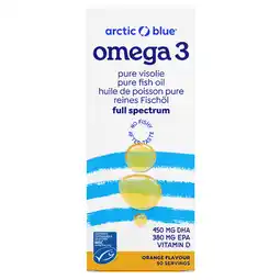 Holland & Barrett Arctic Blue Omega 3 Visolie DHA en EPA met Vitamine D - 250ml aanbieding