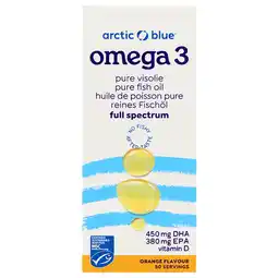 Holland & Barrett Arctic Blue Omega 3 Visolie DHA en EPA met Vitamine D - 250ml aanbieding