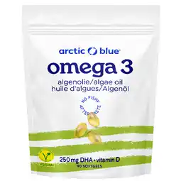 Holland & Barrett Arctic Blue Vegan Omega 3 Algenolie DHA met Vitamine D - 90 capsules aanbieding