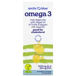 Holland & Barrett Arctic Blue Vegan Omega 3 Algenolie DHA en ALA - 150ml aanbieding