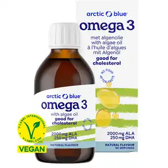 Holland & Barrett Arctic Blue Vegan Omega 3 Algenolie DHA en ALA - 150ml aanbieding