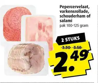 Boni Pepercervelaat, Varkensrollade, Schouderham Of Salami aanbieding