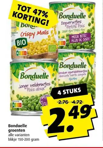 Boni Bonduelle Groenten aanbieding