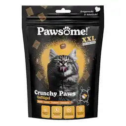 Zooplus Voordeelpak: 3x150g Pawsome Crunchy Paws gevogelte kattensnacks aanbieding