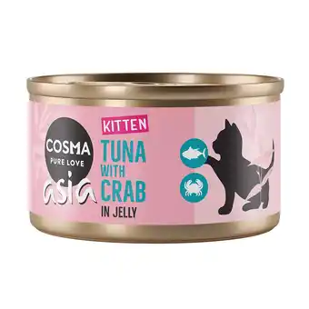 Zooplus Megapack Cosma Asia Kitten in Jelly 24 x 85 g Tonijn met krabvlees aanbieding