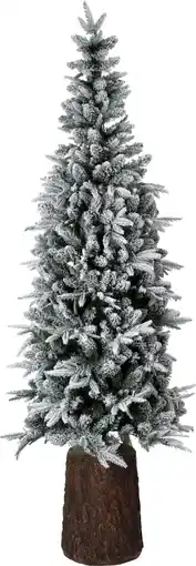Intratuin Intratuin kunstkerstboom Tronk besneeuwd op stam met 250 lampjes warm wit D 79 H 210 cm aanbieding