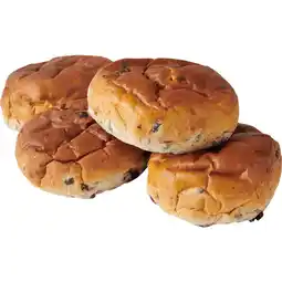 Dekamarkt DekaVers Rozijnen krentenbol 4 stuks aanbieding