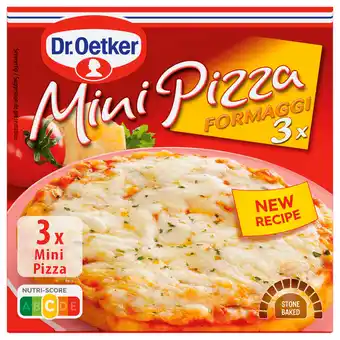 Dekamarkt Dr. Oetker Mini pizza formaggi 3 st aanbieding