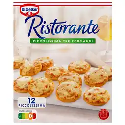 Dekamarkt Dr. Oetker Pizza piccolissima tre fromaggi 12 stuks aanbieding