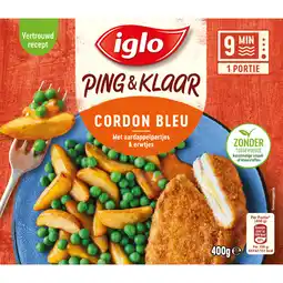 Dekamarkt Iglo Ping en klaar cordon bleu aanbieding