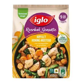 Dekamarkt Iglo Roerbaksensatie kip-honing-mosterd aanbieding