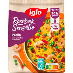 Dekamarkt Iglo Roerbaksensatie Spaanse paella aanbieding