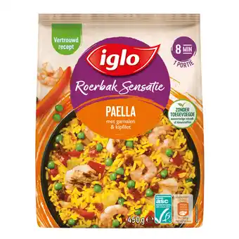 Dekamarkt Iglo Roerbaksensatie Spaanse paella aanbieding