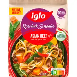 Dekamarkt Iglo Roerbaksensatie asian beef 5 spices aanbieding