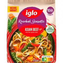 Dekamarkt Iglo Roerbaksensatie asian beef 5 spices aanbieding