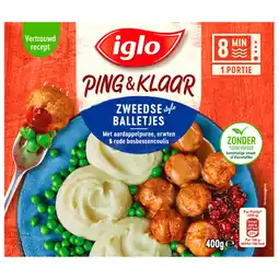 Dekamarkt Iglo Zweedse balletjes ping & klaar aanbieding