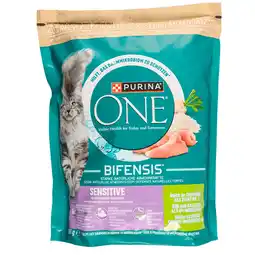 Dekamarkt Purina One Kattenvoer sensitive kalkoen & rijst aanbieding