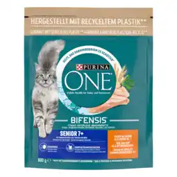 Dekamarkt Purina One Kattenvoer senior kip & volkoren granen aanbieding